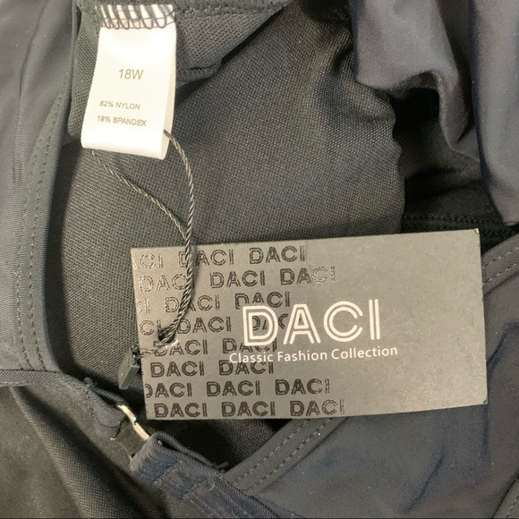 Daci Plus Size One Piece Swimsuit High Neck 18 - Picture 7 of 10